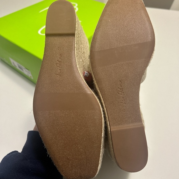 Sam Edelman Vada Espadrille Platform Wedge Sandal (Women) natural linen color - Picture 9 of 9